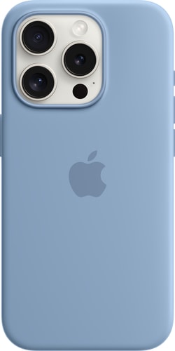 Apple iPhone 15 Pro Silicone Case with MagSafe Winter Blue