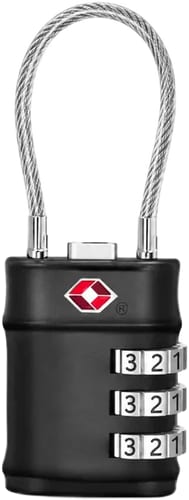Kisten Basics TSA Cable Travel Lock Black