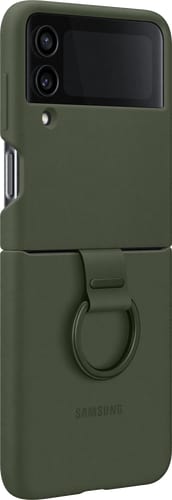 Samsung Galaxy Z Flip4 Backcover Ring Silicon khaki