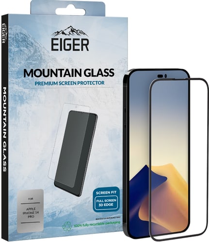 Eiger iPhone 14 Pro screen protector 3D Glas