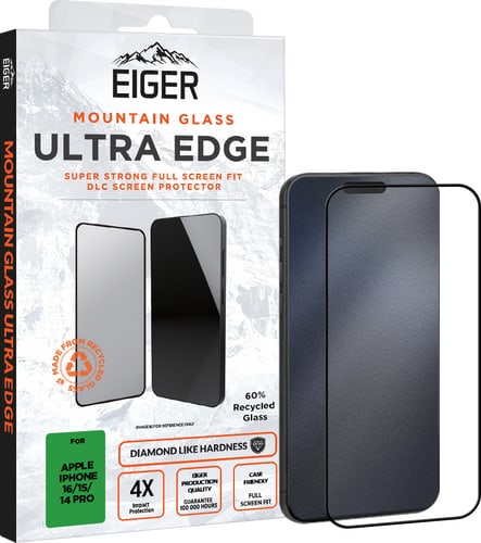 Eiger iPhone 16/15/14 Pro Ultra Edge Mountain Screen Protector