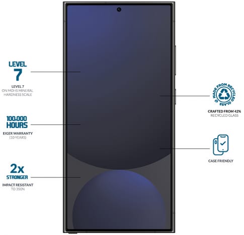 Eiger Galaxy S25 Ultra Clear Edge 3D Glass Screen Protector