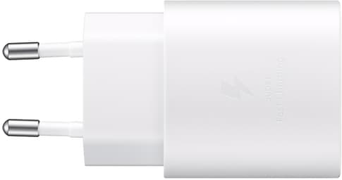 Samsung Charger 220V USB C fast charging 25W white