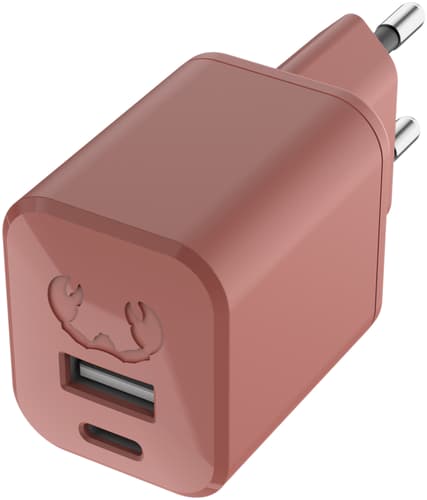 Fresh'N Rebel Mini Charger USB C + A 30W Safari Red