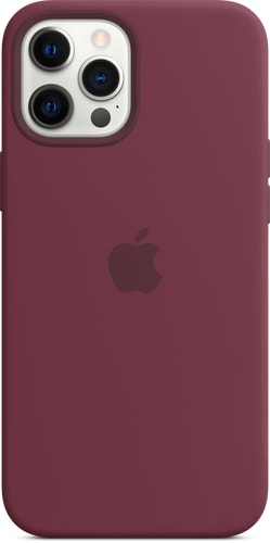 iPhone 12 Pro Max Silicone Case with MagSafe Plum