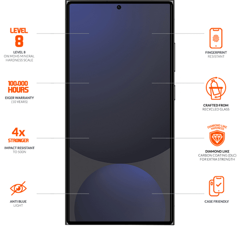 Eiger Galaxy S26 Ultra Ultra Edge Glass Screen Protector