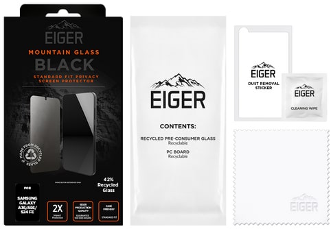 Eiger Galaxy A36/A56/S24 FE Glass Screen Protector Privacy B