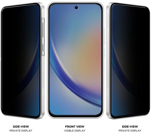 Eiger Galaxy A35 / A55 Mountain Glass Screen Protector Privacy Black