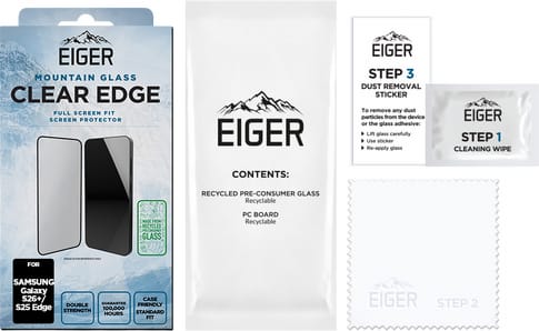 Eiger Galaxy S26 Clear Edge 3D Glass Screen Protector