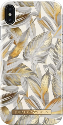 iDeal of Sweden iPhone Xs Max Cover Leaves Silver
