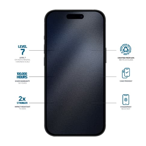 Eiger iPhone 16 Pro Mountain Edge Screen Protector