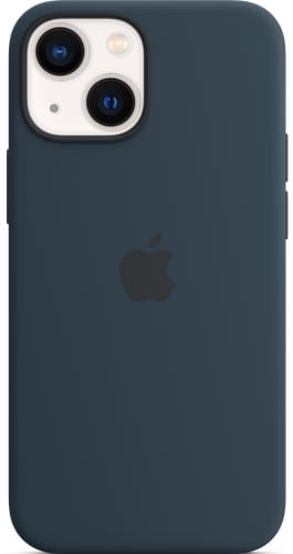 iPhone 13 mini Silicone Case with MagSafe Abyss Blue
