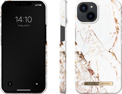 iDeal of Sweden iPhone 14 Cover Marble White