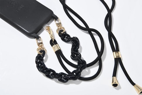 Necklace universal thin black