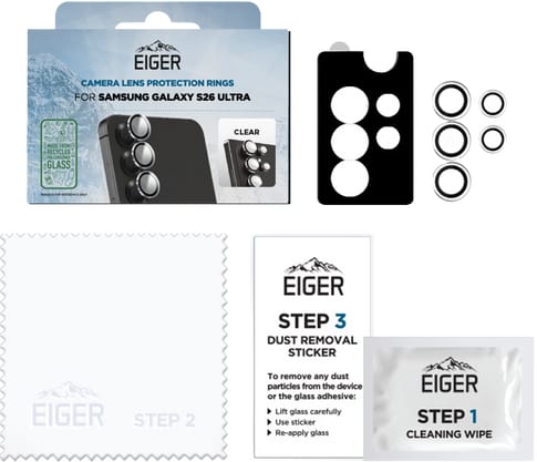Eiger Galaxy S26 Ultra Mountain Glas Camera Ring Protector