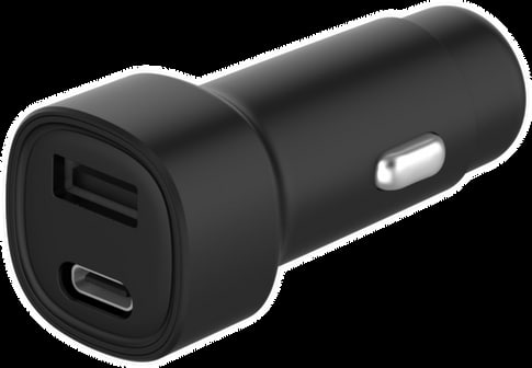 ITSTYLE USB-A & USB-C 30W Power Car Charger Black