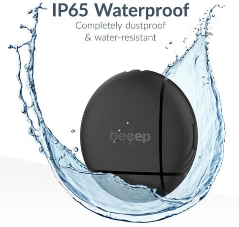 Beeep Tracker Apple Find My & Android Black & Keychain