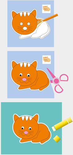 Apfelkiste Cut-and-Color Craft Set for Kids