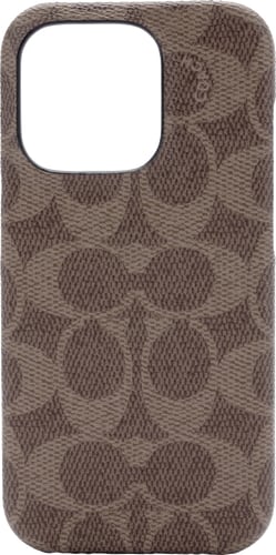 Coach iPhone 14 Pro Backcover Signature beige