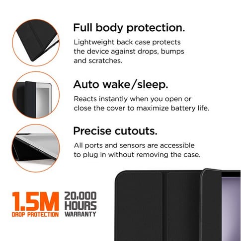 Eiger iPad Air 13" (24/25) Storm 250m Classic Backcover Black (b2b)