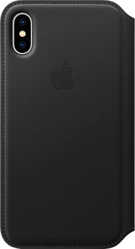 Apple iPhone X Book Case Leather black