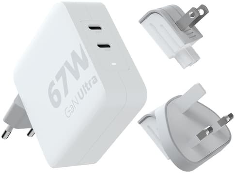 Xtorm GAN Charger XVC2067 2-port with cable white