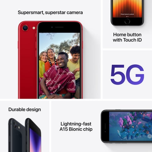 Apple iPhone SE 5G 2022 Midnight