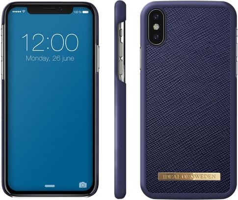 iDeal of Sweden iPhone X/Xs Cover Safiano Blue
