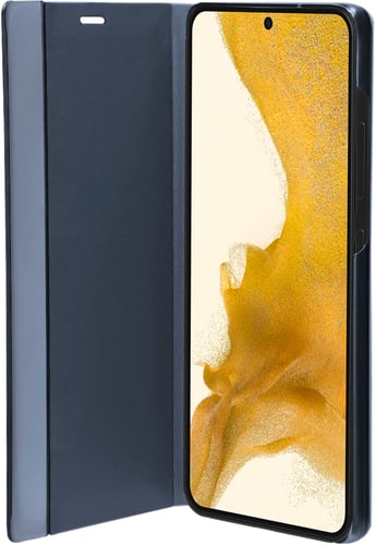 itStyle Premium Galaxy S22 Ultra Clear View Flip Cover black