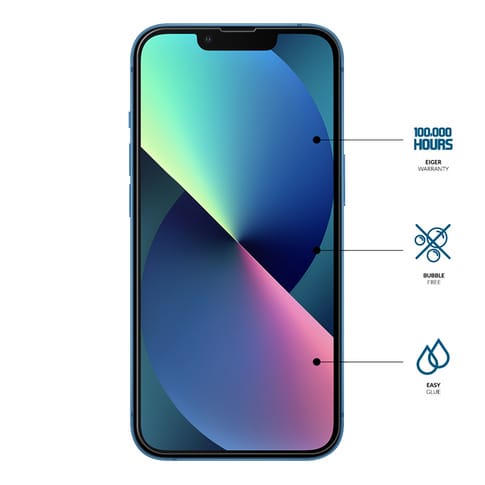 iPhone 13/13 Pro screen protector Glas flach