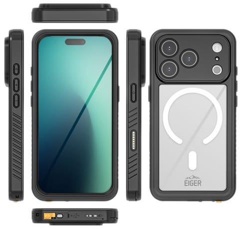 Eiger iPhone 17 Pro Avalanche Magsafe Case Black (b2b)