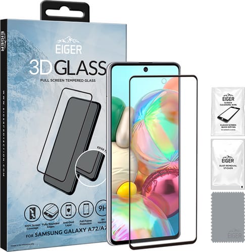 Eiger Galaxy A72 screen protector 3D Glas