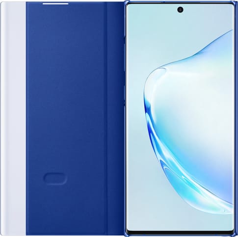 Samsung Galaxy Note 10+ Clear View Flip Cover blue