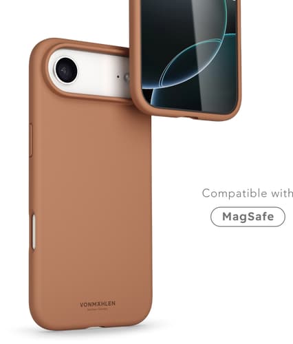 Vonmählen iPhone 17 Air Silicone Backcover Dark Cream