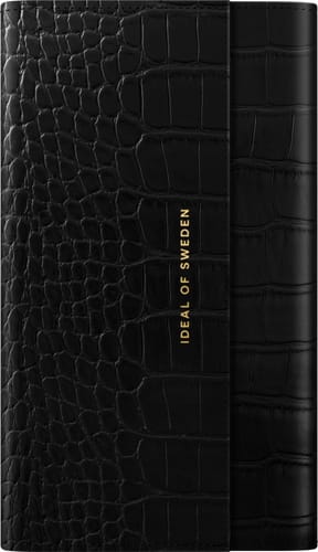 iDeal of Sweden iPhone 12 mini Clutch Jet Black Croco