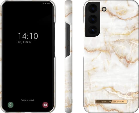 iDeal of Sweden Galaxy S22+ Cover Marble White