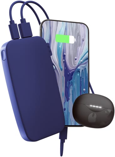 Fresh'N Rebel 12000mAh USB-C Powerbank True Blue