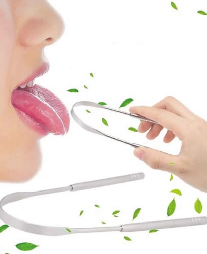 AK Kisten Basics Stainless Steel Tongue Cleaner