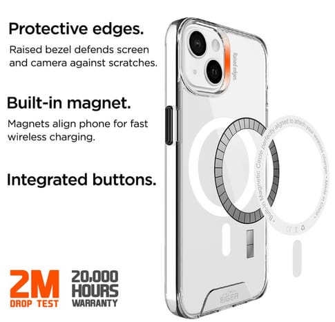 Eiger iPhone 14 Glacier MagSafe Backcover Transparent (b2b)