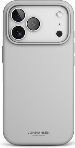 Vonmählen iPhone 17 Pro Silicone Backcover Light Gray