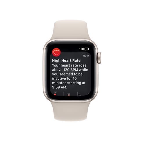 Apple Watch SE GPS 40mm Starlight Alu Case with Starlight SB