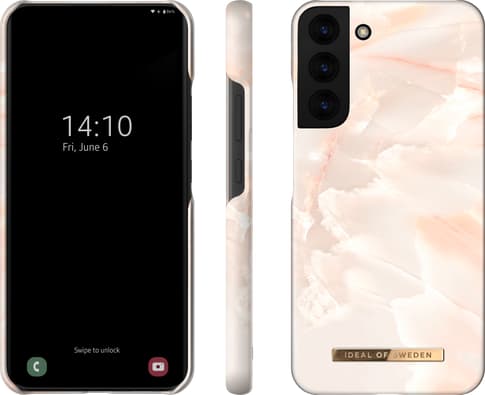 iDeal of Sweden Galaxy S22+ Cover Marble Rose