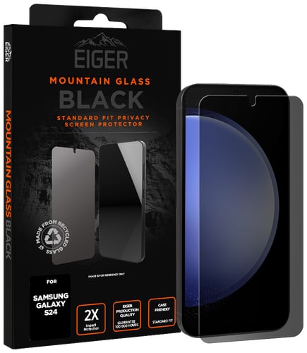 Eiger Galaxy S24 Screen Protector Mountain Glas Privacy Black