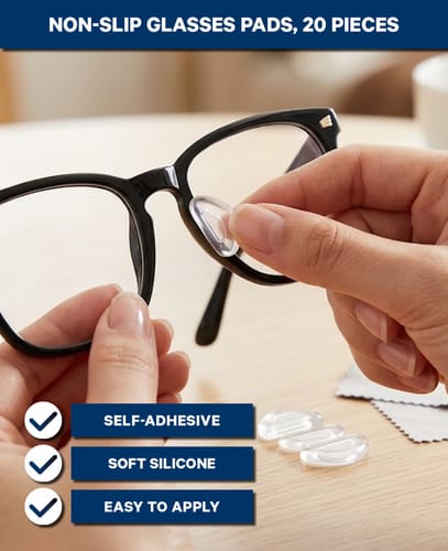 AK Kisten Basics Silicone Eyeglass Nose Pad transparent 20pc