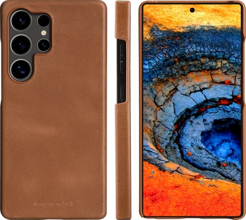 dbramante1928 Galaxy S25 Ultra Lynge Bookcover Tan