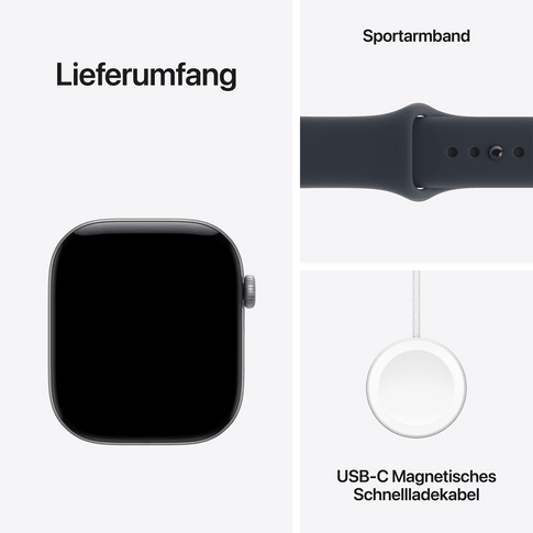 Apple Watch Series 12 GPS+Cell 46mm SpGray Alu w Blue SB M/L