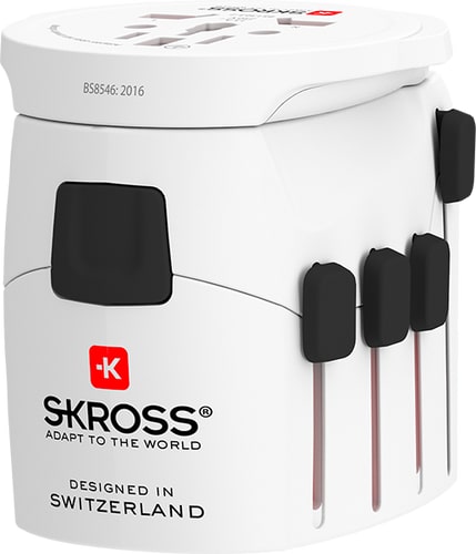 Skross  PRO World 7A Travel Adapter White