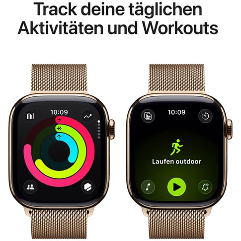 Apple Watch Series 11&nbsp;GPS+Cell 42mm&nbsp;Gold Tit w Gold ML
