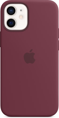 iPhone 12 mini Silicone Case with MagSafe Plum