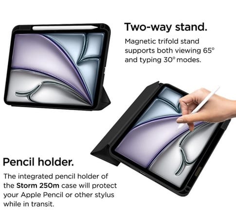 Eiger iPad Air 13" (24/25) Storm 250m Classic Backcover Black (b2b)